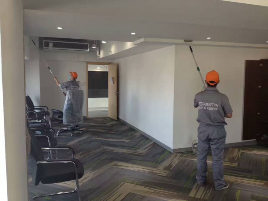 方舟制药办公室荃芬除甲醛施工案例