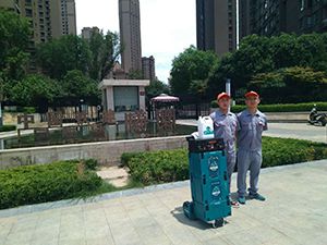 中铁建国际城曦园小区荃芬除甲醛施工案例