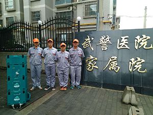 武警医院家属院荃芬除甲醛施工案例