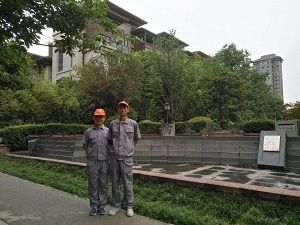 鸿基紫韵除甲醛施工案例