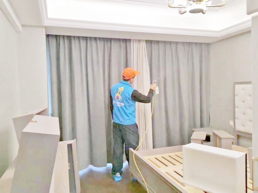 蓝光公园华府除甲醛施工案例