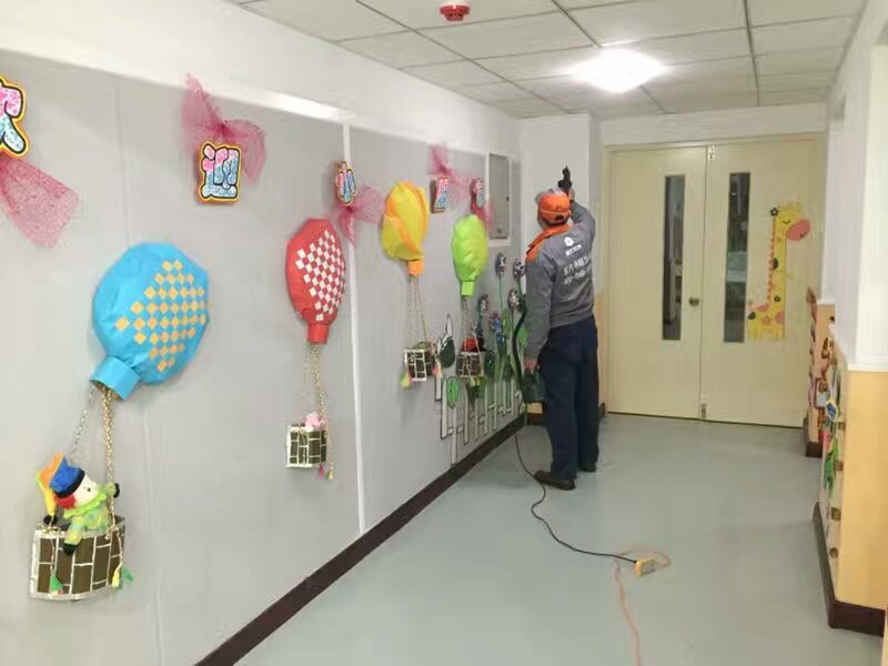 北京大峪第二小学附属幼儿园过道施工