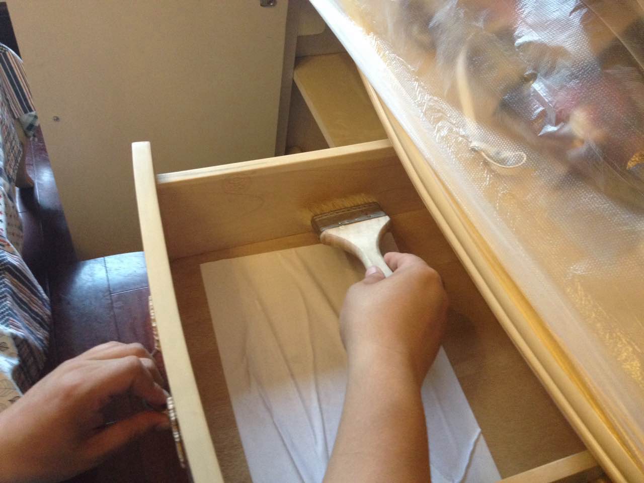 木制柜子重点施工