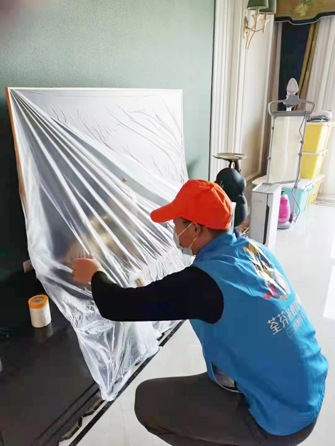 客厅电视家电成品保护